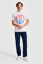 Men's Regular Fit Crew Neck White T-Shirt 50326955-Vr013 - 4