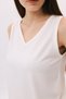 Basic v-neck windowed tank top - 4
