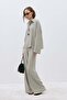 Gray Alessa Polo Collar Tencel Blouse - 3