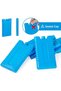 6 of Ice Packs for Cooler Long Lasting Reusable Freezer Packs for Lunch Box, Lunch Bag, Cooler Bag for Work, School, Picnic, Camping, Fishing and More, Keep Beverages Foods Cold & Fresh - 6