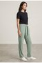 Women's Daily Use Ribbed Wide Leg Pants - 2