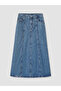 Nevavm High Waist A-Line Jean Skirt with a Difference - 5