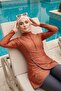 Swimming Cap with Neck Cover and Headphone Port (Sea, Pool), B-94Sn - 3