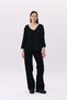Deep V-Neck, Shoulder Detail, Stone Embellished, Three-Quarter Sleeves