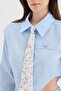 Women's Tie Detailed Open-Side Design Shirt - 6
