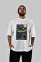 For the Love of Cats 45 Front Cat Printed White Oversize T-Shirt 100% Cotton Unisex Cat Lover Premium Design - 6