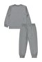Car Printed Pajama Set for 2-5 Years Old - Gray - 4