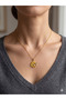 26Kly76 - Steel Bee and Daisy Necklace - 2