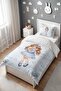 Coffee Girl Patterned Single Baby Kids Duvet Cover Set - 3