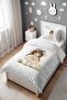 Flower Tale Patterned Single Baby Kids Bedding Set - 3