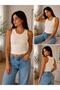 Women's Cotton Terry Look Halter Neck Basic T-Shirt - 3