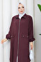 Women's Horizontal Collar Large Size Pocket Cap - 5