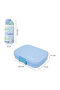 Premium Stainless Steel Lunch Box 710ml w/ Stainless Steel Water Bottle 445ml – Blue - 9