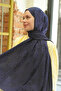 Monogram Pattern Nia Cotton Shawl - 4