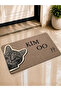 Kim O Cat Digital Printed Door Mat with Pvc Non-Slip Base Decorative Entrance Mat