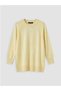 New Season Yellow Crew Neck Women's Knitwear Tunic