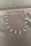 Pink Stone Detailed Dangling Heart Model Necklace - 3