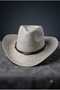 Unisex Straw Cowboy Hat, Summer Beach and Vacation Hat, Summer Hat with Decorative Feather Detail