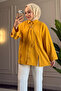 6463 - Stylish Comfortable Tie-Detail Woven Peach Fabric Women's Shirt - 5