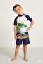 Boys' Swimsuit Set - Diving Fabric Top and Parachute Fabric Shorts (Ages 3-10)