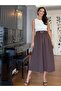 Brown Sleeveless Belted Dress with Pockets - 3