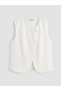Nevavm Women's Classic Vest with Oval Collar - 5