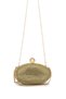 Women's Faux Leather Gold Evening Dress Bag - 5