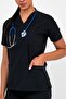 . Levent Unisex Scrubs Top – 4-Way Stretch, Moisture-Wicking, and 3 Pockets Doctor/Nurse Top - 4