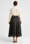 Women's Plus Size Maxi Skirt Tulle Fabric Ethnic Pattern Shirring Detailed Boho Chic Stretchy Knitted Daily Casual - 5