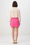 Women's High Waist A-Line Mini Skirt with Striped Waistband and Buckle Detail Gabardine Woven Comfortable Casual Modern - 5