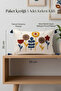 Punch Embroidered Flower Garden Patterned Cotton Tassel Throw Pillow Cover 35X55 cm - 2
