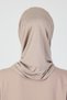 Women's Neck Cover with Glasses and Headphone Port, Sporty, Comfortable, 100% Cotton Combed Cotton Hijab Bonnet - 8