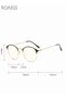 Blue Light Blocking Sunglasses Anti UV Glare Blue Light Filter Computer Glasses Round Color Changing Eyewear for Men Women Black Gold - 4