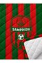 Green Red Champion Fan Children's Room Single Pique Bedspread - 2