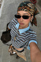 Patterned Women's Bandana Scarf 50X50Cm
