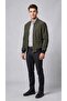 Men's coat ribbed detail lycra men's coat