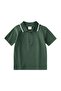 Polo Collar T-Shirt 2-10 Years Khaki Green - 2