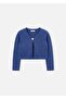 Girl's Knitted Cardigan Navy Blue 3384 - 3