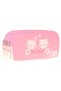 Girl's Primary School Pencil Bag - Pink Color with Cat Print (Cat) - C4040