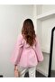 Oversized Collar Belted Women's Shirt - 2
