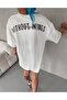 Unisex Crew Neck Printed Oversize Tshirt - 4