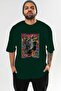For Dog Lovers 28 Front Dog Print Green Oversize T-Shirt 100% Cotton Unisex Dog Lover Premium Design - 2