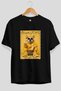 For the Love of Dogs 62 Front Dog Print Black Oversize T-Shirt 100% Cotton Unisex Dog Lover Premium Design