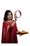Red Cotton Silk Blend Embroidered Kurta Set - TRT1225 | Red - 3