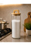 Glass Spice Jar with Bamboo Lid |   Tea Coffee Sugar and Spice Storage Jar 1800 ml - 2