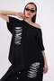 Snap-Fastened Skirt with Shalwar Design Top Set - 6