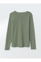 Crew Neck Women's Ribbed Bodysuit - 6