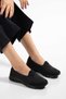 Women's Ballerina Shoes Suitable for Summer Daily Use (Black & Beige) - 6