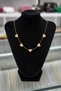 Women's Heart Detailed Snake Chain Necklace Gold Color Tarnish Resistant Steel 40+5 cm Adjustable 1076 - 3