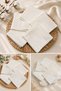 5-Pack Baby Mouth Wipes 100% Cotton Single Layer Checkered Muslin 24 X 24 cm Newborn Mother Baby Products - 4